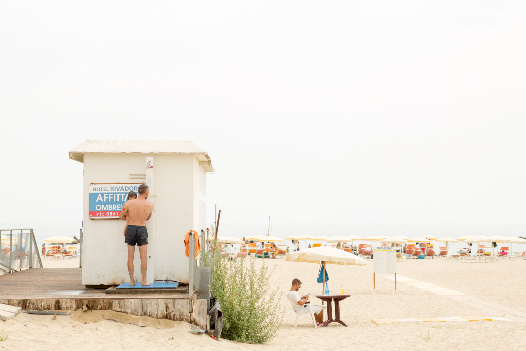 on a solitary beach