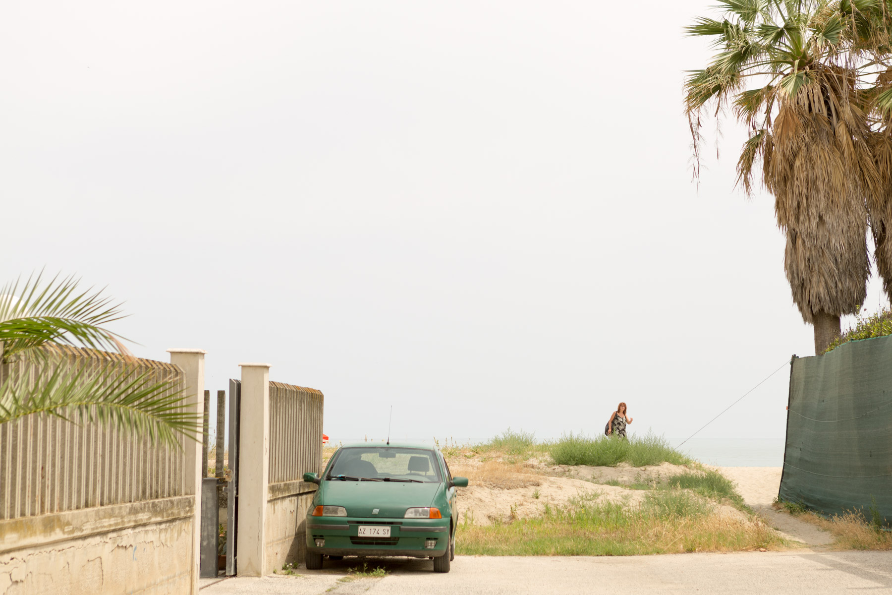 on a solitary beach